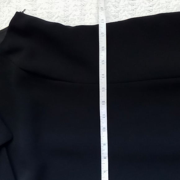 Tahari ASL Envelope Collar Women's Black Sheath Dress With Big Button Size 12P - Picture 7 of 11